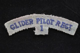 BRITISH WWII GLIDER PILOT REGT 1 SHOULDER SLEEVE PATCH TAB