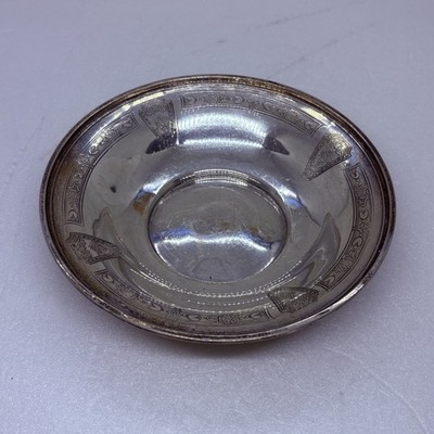 Antique SSMC 0987 Sterling Serving Bowl 6  Ornate Victorian Art Decor Rare 20