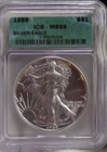 1989 US Silver Eagle $1 ICG MS69 Semi Key