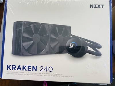 NZXT Kraken 240-240mm AIO CPU Liquid Cooler Customizable 1.54''Square LCD NEW