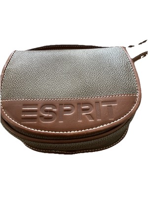 Vintage Esprit Crossbody Bag Tan Logo