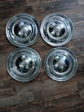 1951 Kaiser Kaizer Deluxe Hubcaps 15 Wheel Cover Set Of 4