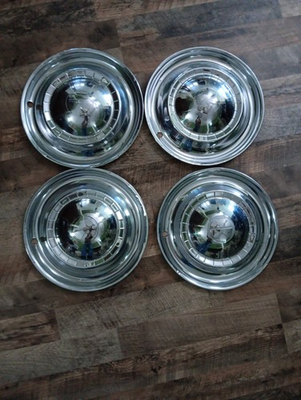 #ad 1951 Kaiser Kaizer Deluxe Hubcaps 15quot; Wheel Cover Set Of 4 $99.00