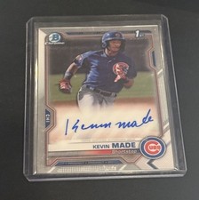 2021 BOWMAN CHROME KEVIN MADE 1ST BOWMAN AUTO # CPA-KM CHICAGO CUBS RC