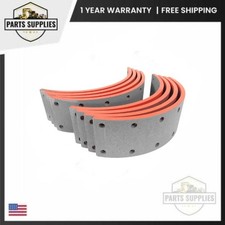 1308 Set Of 4 Brake Lining 15 X 4 For Eaton Front Brake Shoe Semi-truck