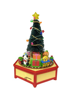 Enesco Musical Action Train with Christmas Tree 1983 - Music Works - Rare