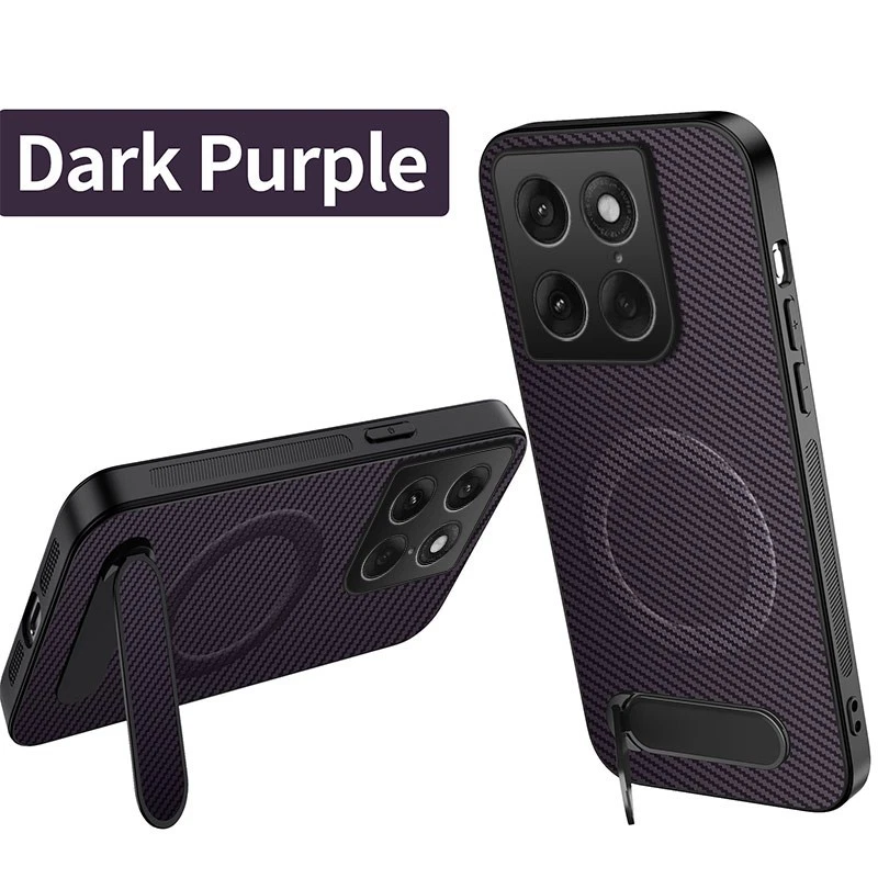 For Motorola Signature Edge70 Pro 60 Fusion Carbon Fiber Skin Magnetic StandCase - Picture 3 of 15