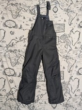 Arctix Kids Snow Bib Overalls Gray Youth Medium Insulated Ski Pants Damaged