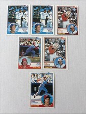 1983 Topps Star HOF Lot (6) George Brett Cal Ripken Jr Pete Rose Mike Schmidt