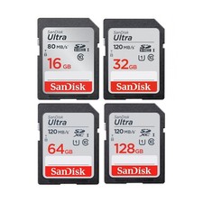 SanDisk 16GB 32GB 64GB 128GB Ultra C10 UHS-I SD SDHC / SDXC Memory Card By Lot