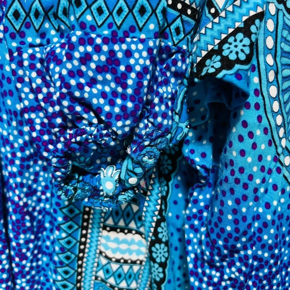 Pantalones harén mujer talla única mandala cintura alta ajustados Y2K indie bohemio terroso Foto 3 de 4