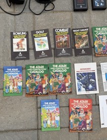 Vintage Atari 2600 System LOT Tested Console Games Manuals Joysticks Nintendo