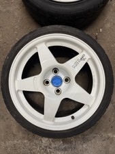 4x108 Compomotive MO5 Alloy Wheels White 17inch Ford Fitment