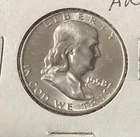 1958D Franklin Half dollar, 90% silver Uncirculated