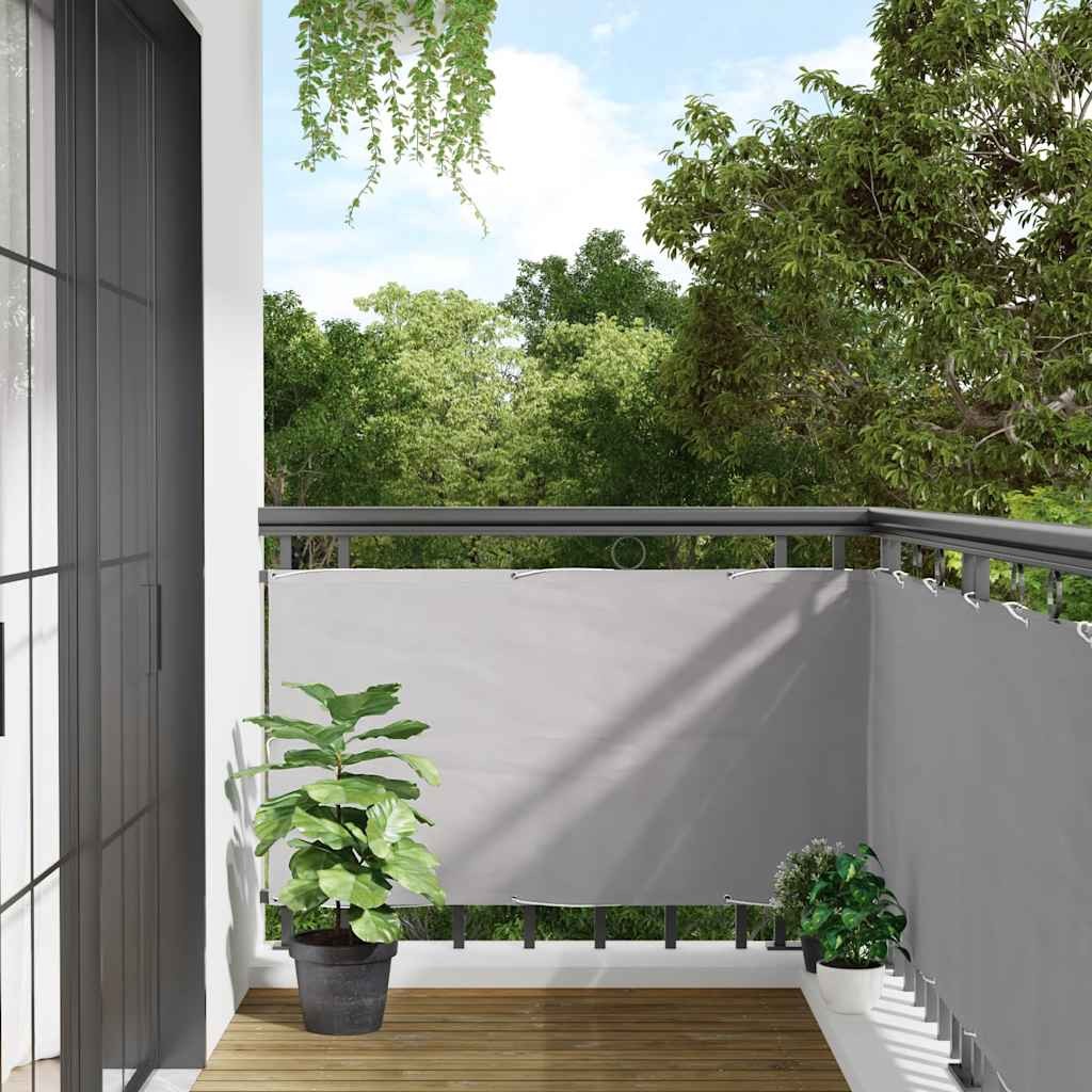 Paravento da Balcone Grigio 600x90 cm PVC | Privacy e Protezione UV