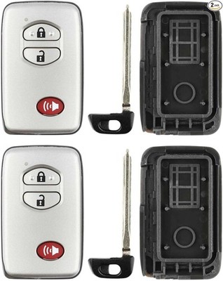 2X Keyless Option Remote Car Key Fob Shell Case Color: Two
