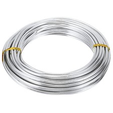 32.8ft Aluminum Wire, Jewelry Wire Craft Wire 3mm 9 Gauge Wire, Silver