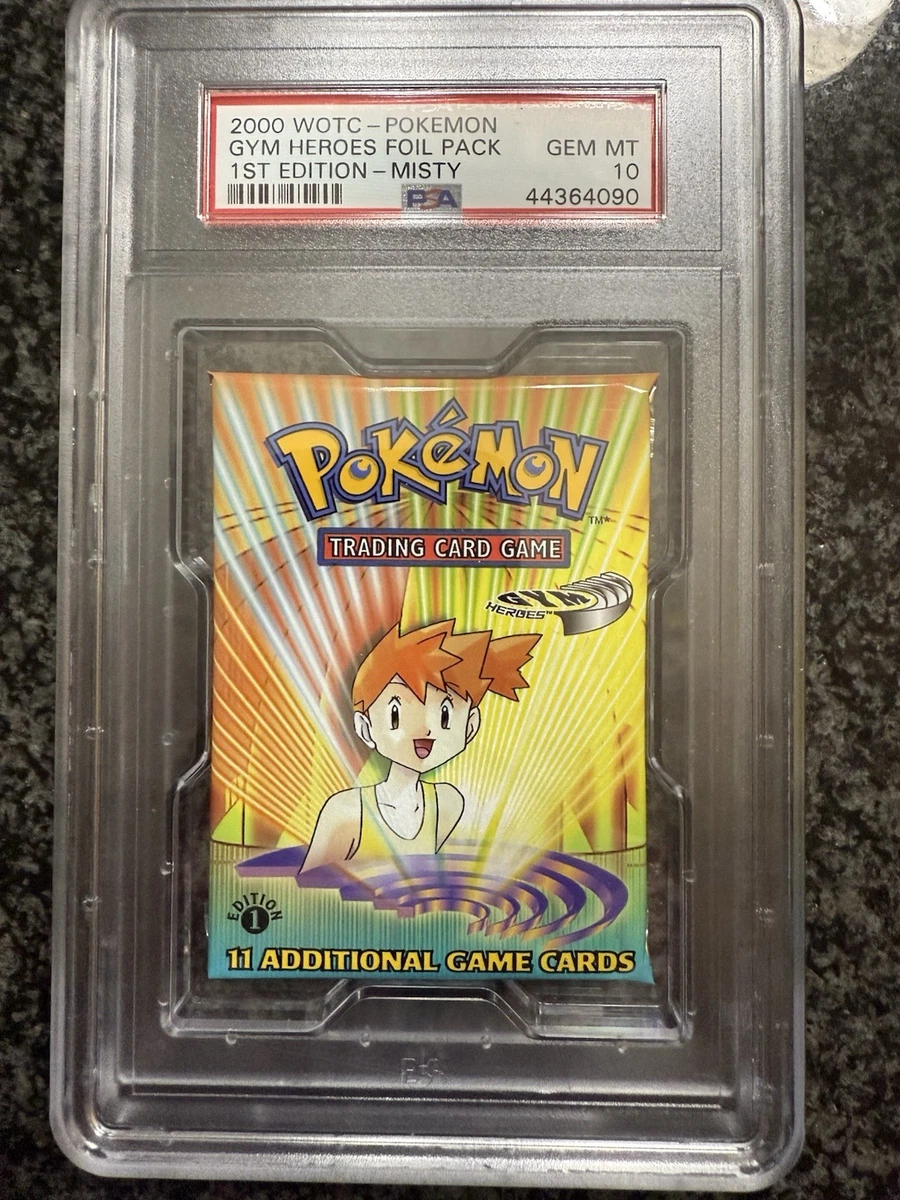 pokemon gym heroes 1st edition booster pack Pokemon TCG: Gym Heroes 1st Edition Booster Pack (Brock) main image 1