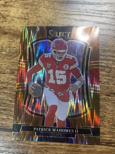 2025 Panini Select #107 Patrick Mahomes II Copper Prizm Shock #/899