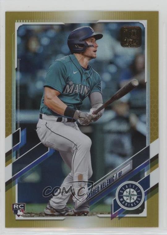 2021 Topps Update Gold Foil Jarred Kelenic #US302 Rookie RC sc8