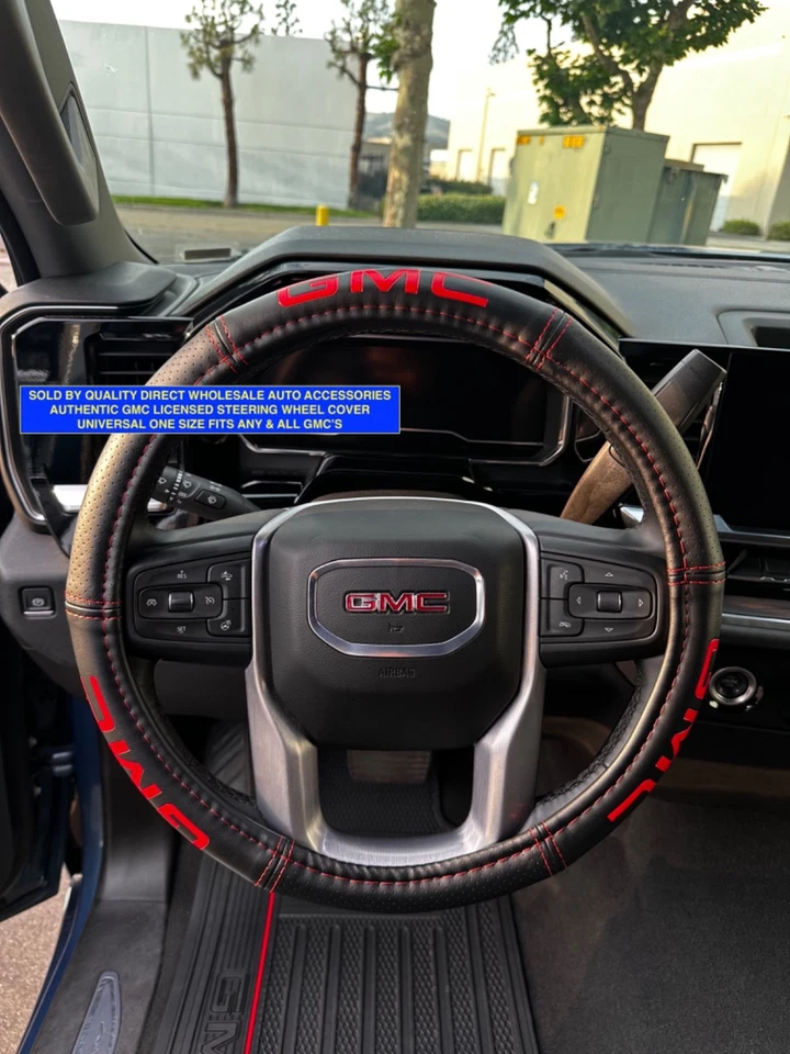GMC Solo Auténtica Cubierta del Volante Mejor REGALO Proteger NUEVO Foto 2 de 3
