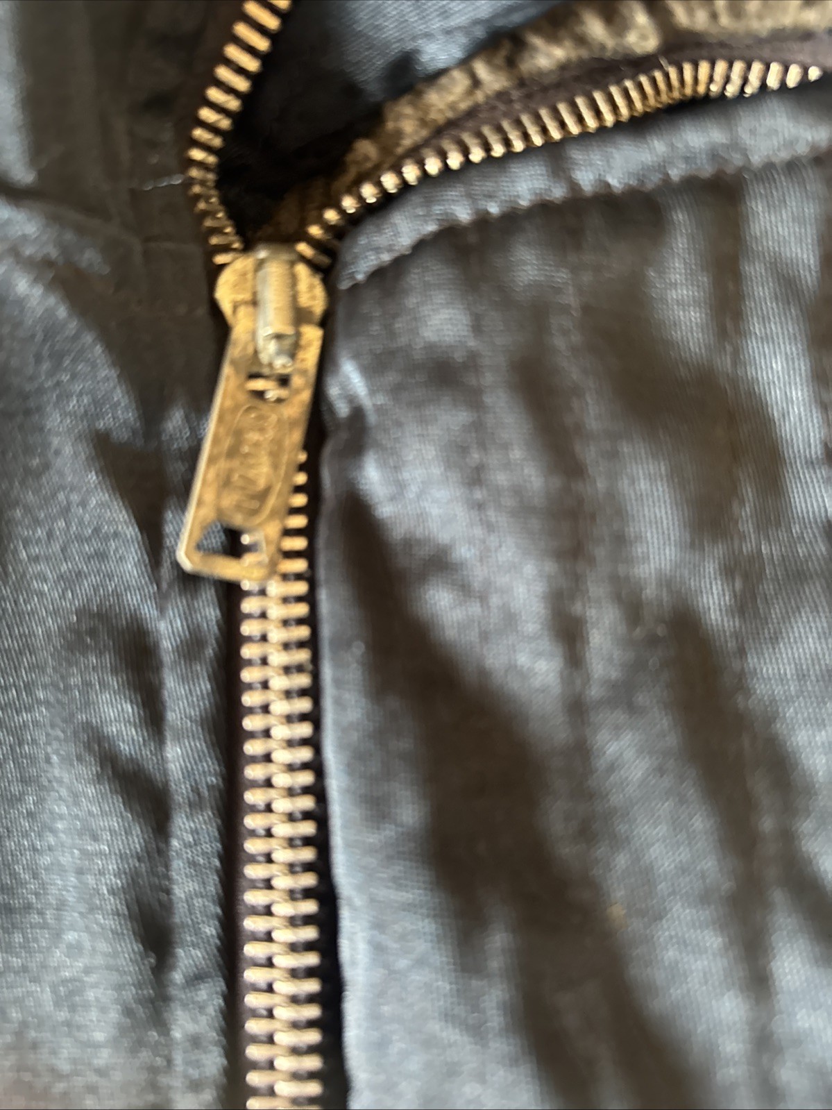 Vintage Golden Fleece Parka Work Coat 44 Quilt Lined Navy Fur Trim On Hood thumbnail 11