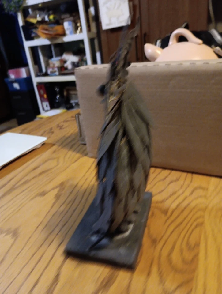 Escultura de búho de metal - decoración interior/exterior Foto 4 de 4