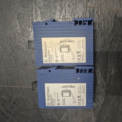 2 x Hirschmann Spider 4TX /1FX Schienenweiche