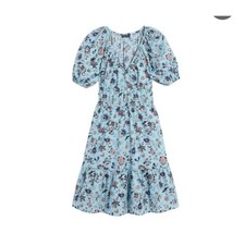 Vineyard Vines Marina Puff Sleeve Cotton Mini Dress Size XXS