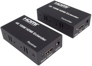 PremiumCord 4K HDMI Extender a 100 m tramite UN cavo Cat5e/Cat6 custodia in metallo
