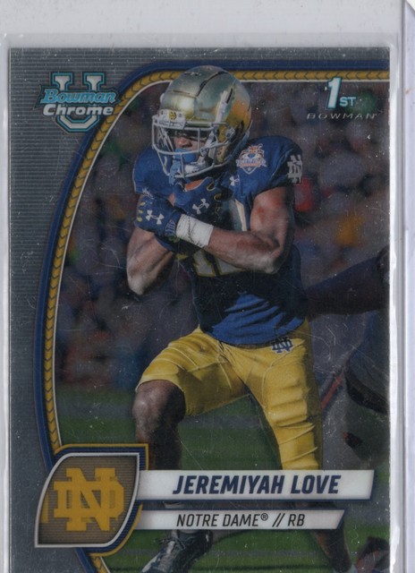 Jeremiyah Love 2024 Bowman Bowman University Chrome