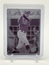 2016 Bowman Printing Plate Magenta #BCP28 Manny Sanchez - Tampa Bay Rays 1/1