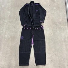 Sanabul BJJ Gi for Women Lightweight, Preshrunk Fabric, Black W3 Full Set
