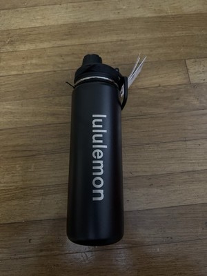 Lululemon Back To Life Sport Black Water Bottle Stainless 24 oz NEW