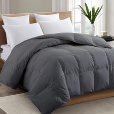 King Comforter, All Season down Alternative Gray Duvet Insert  Premium 2100 Ser