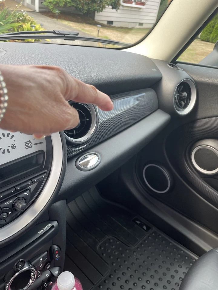 Paneles de ajuste de tablero Mini Cooper plateados Foto 3 de 4