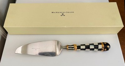 Mackenzie Childs COURTLY CHECK Pie Server, with BOX