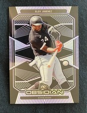 2020 Panini Chronicles - Obsidian Eloy Jimenez #36 Electric Etch Purple /99