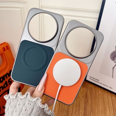 For XiaoMi 15 Ultra, Fashion Hybrid Armor Leather Wireless Charging Cover Case