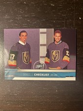 2017-18 UD Hockey Series 1 Checklist #200 Marc-Andre Fleury & Brayden McNabb