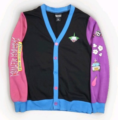 Killer Klowns From Outer Space Hot Topic Button Cardigan Sweater Size S