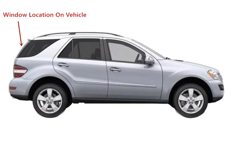 Fit Mercedes Benz ML 350 450 500 550 63AMG 320CDI Rear Window Back Glass Heated  - Image 4 of 4