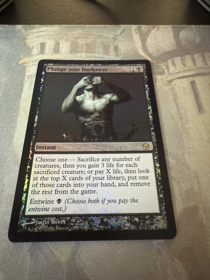 1x - Plunge Into Darkness - Fifth Dawn - Foil - MTG NM - Image 2 of 3