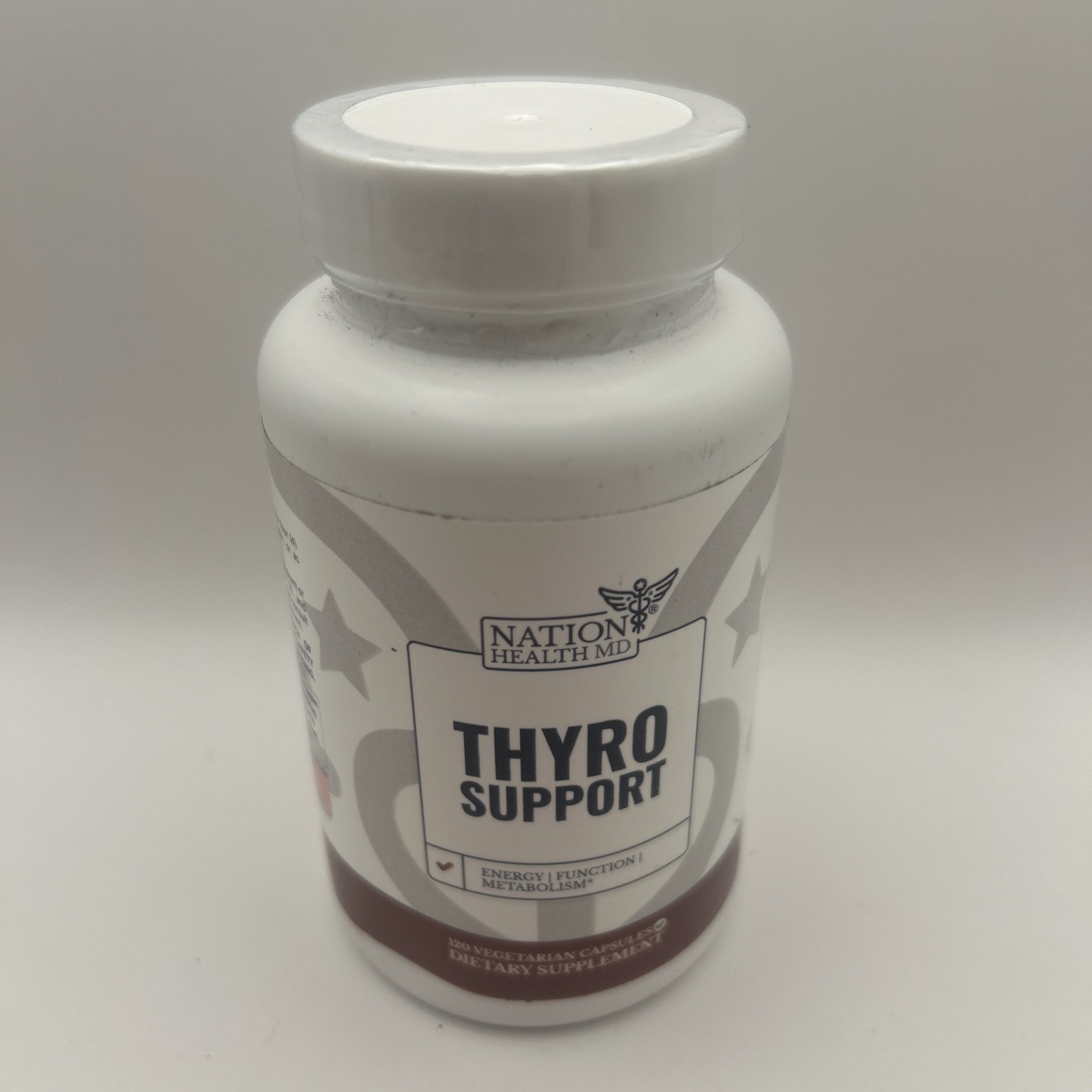 Nation Health MD Thyro Thyroid Support 120 Capsules Thyroid Support Exp 04/27