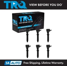 TRQ 6 Piece Engine Ignition Coil Set Direct Fit for Jaguar XF XJ New