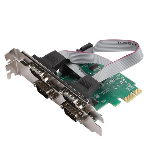 Expansion Card Adapter Converter PCI E RS232 4 Port Serial Port 2.5Gb S Full FY - Afbeelding 5 van 10