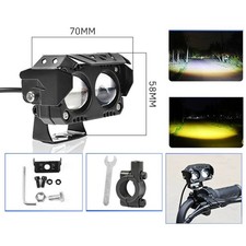 Lightweight 12V LED Spotlights for Electric Vehicles with Dual Color Features