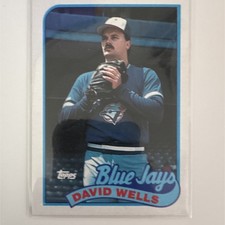 Topps 1989 David Wells #567 Toronto Blue Jays Baseball Card Base Set Error Card