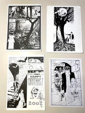 DYLAN DOG LUIGI PICCATTO 4 stampe Bonelli una firmata 1999-2003 TAVOLE