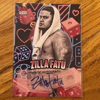 Zilla Fatu Short Print Wrestlecon Convention Exclusive Signed Trading Card WWE